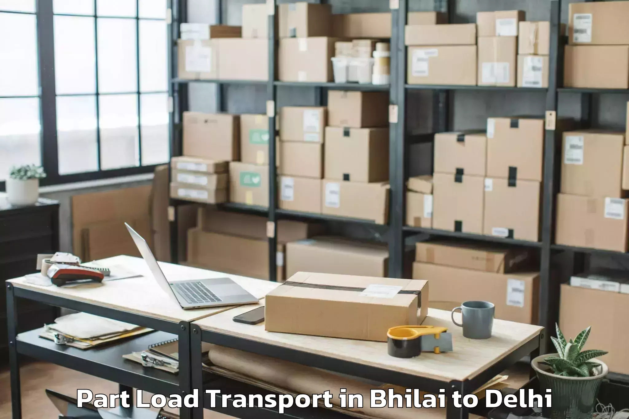 Book Your Bhilai to Bawana Part Load Transport Today